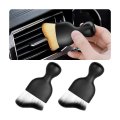 Blilo 2pcs Car Interior Detailing Brush With Dust Cover Auto Soft Hair Cleaning Brushes Scratch Free Curved Dirt Collectors For 