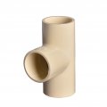 1 20pcs Cpvc Tee Pipe Fittings Coupling Adapter Slip To Slip Socket Beige 1 Inch 