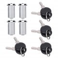 4 Set Cam Lock Zinc Alloy File Cabinet Mailbox Drawer Slidding Door Safetys With Keys103a 30 For Family 103-30 Hook Lock