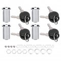4 Set Cam Lock Zinc Alloy File Cabinet Mailbox Drawer Slidding Door Safetys With Keys103a 30 For Family 103-30 Hook Lock