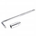 Socket Accessory Set Of 2 Pcs 18mm 6-point Deep 10 L-shape Extension Handle With 3 8 Drive 