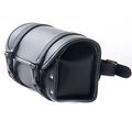 Elainestore Motorcycle Bags Saddlebags With Leather Shell Black 