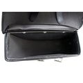 Elainestore Motorcycle Bags Saddlebags With Leather Shell Black