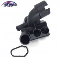Tom Thermostat Housing For 1999-2009 Vw Jetta Golf Eurovan Eos R32 Audi A3 Quattro Tt 022-121-117-c