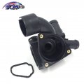 Tom Thermostat Housing For 1999-2009 Vw Jetta Golf Eurovan Eos R32 Audi A3 Quattro Tt 022-121-117-c