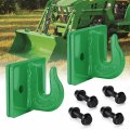 Autobots 3 8 Tractor Bucket Grab Hook 2 Pack 15 000lbs Break Strength Hooks With Grade 70 Forged Steel Bolt Compatible For 