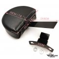 Httmt Sbb046- Black Driver Backrest Adjustable Compatible With H-d Touring Ultra Classic Electra Glide