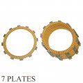 Caltric Friction Clutch Plate Compatible With Kawasaki Klx650 Klx-650 Klx650r 1993-1996 7-plates