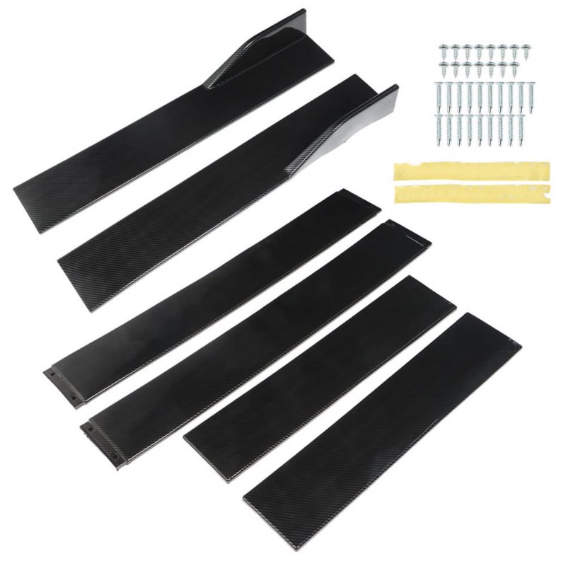 Black 86 6 Inch Side Skirt Kit Replacement For Q50 Q60 Q70 1997-2021 Lower Protection Extension Rocker Splitter Diffuser Body