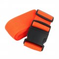 Travel Accessory Luggage Tag Pocket Buckle Strap Suitcase Belt Orange 2m Girth 