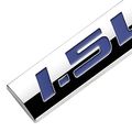 Chrome Finish Metal Emblem 1 5l Badge Blue Letter