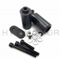 Httmt- Motorcycle No Cut Frame Slider Crash Protector Compatible With 2006 2007 Yzf R6 Yzfr6 Carban Heavy Duty Billet Aluminum
