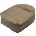 Ecotric Seat Bottom Cover Synthetic Leather Compatible With 2003-2007 Gmc Sierra Chevrolet Silverado 1500 2500 3500 2006-2007