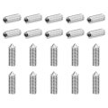 40pcs Set Screws M5x16mm 304 Stainless Steel Cone Point Hex Socket Grub For Machinery Home Repairs And Fixtures Silver 