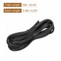 Uxcell Screen Spline 5m 16 4ft Rubber Sealing Strip Window Retainer 5 5mm Od Black 2 In 1 Combine Type