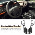X Autohaux Car Interior Accessories Steering Wheel Cover Trims For Toyota Tacoma 2014-2021 Tundra Sequoia 2018-2021 4runner Suv