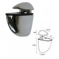 Polished Chrome Finish Midi Adjustable Glass Shelf Brackets Metal Wood Glass Bracket Wall Mount Pair
