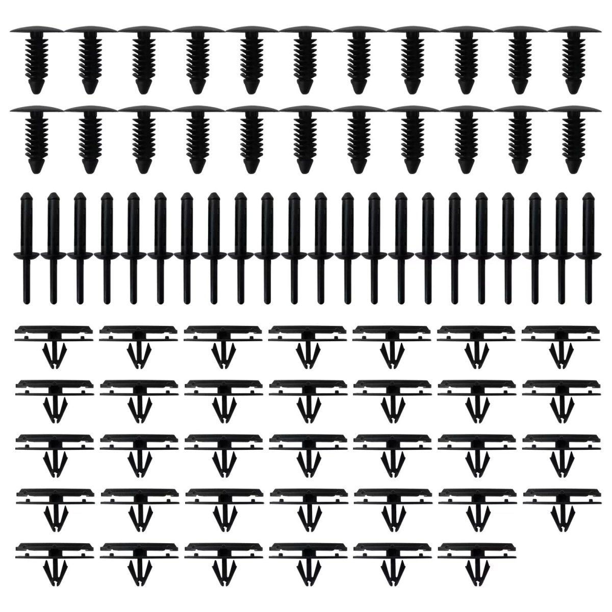 Full Fender Flare Hardware Clip Mounting Kit Fit For 2015 Jeep Wrangler Unlimited Rubicon Sport Utility 4-door Replace 78pcs