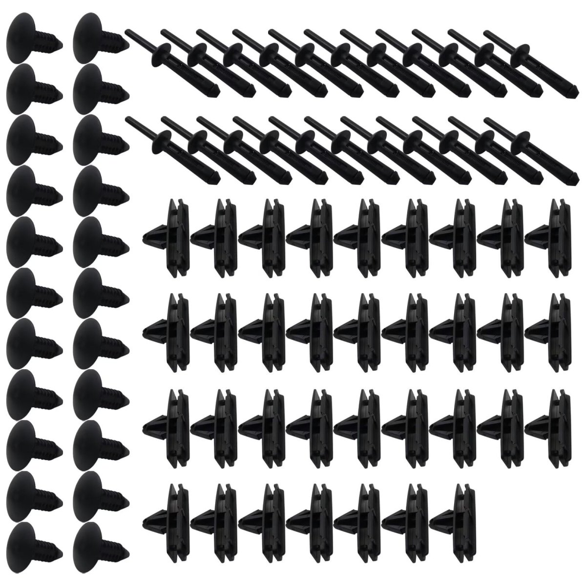 Full Fender Flare Hardware Clip Mounting Kit Fit For 2015 Jeep Wrangler Unlimited Rubicon Sport Utility 4-door Replace 78pcs
