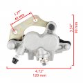Caltric Front Left Brake Caliper Compatible With Kawasaki Brute Force 650 Kvf650 4x4 2005-2013 Not 4x4i