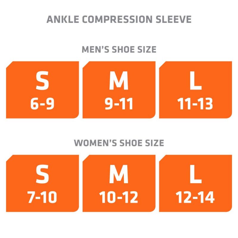 Shock Doctor Ankle Comp Slv Wrap Blk L