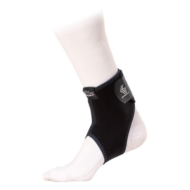 Shock Doctor Ankle Comp Slv Wrap Blk L