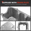 A-premium Engine Oil Pan Sump With Drain Plug Compatible Chevrolet Venture 2001-2003 Buick Rendezvous 2002-2003 Pontiac Aztek