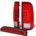 08-16 Ford Super Duty Red 3d Led C-bar Tail Light 3rd Third Brake Lamp 