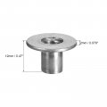 Uxcell M8 T-nuts 24pcs Carbon Steel Tee Nuts Round Base Weld 12mm Height Through Hole Flange Insert Female Thread Plate
