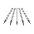 Micro 1 Sme-4-2 A Helix Stub Length Miniature End Mill Flute Solid Carbide Tool 0 014 Cutter Diameter 1 8 Shank 0 021 1-1 2 