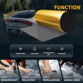 276mil 7mm 16 14sqft Sound Deadener Mat Aluminum Foil Heat Shield Material Self Adhesive For Hood Boat Engine Cover 118 11 X19
