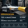 276mil 7mm 16 14sqft Sound Deadener Mat Aluminum Foil Heat Shield Material Self Adhesive For Hood Boat Engine Cover 118 11 X19