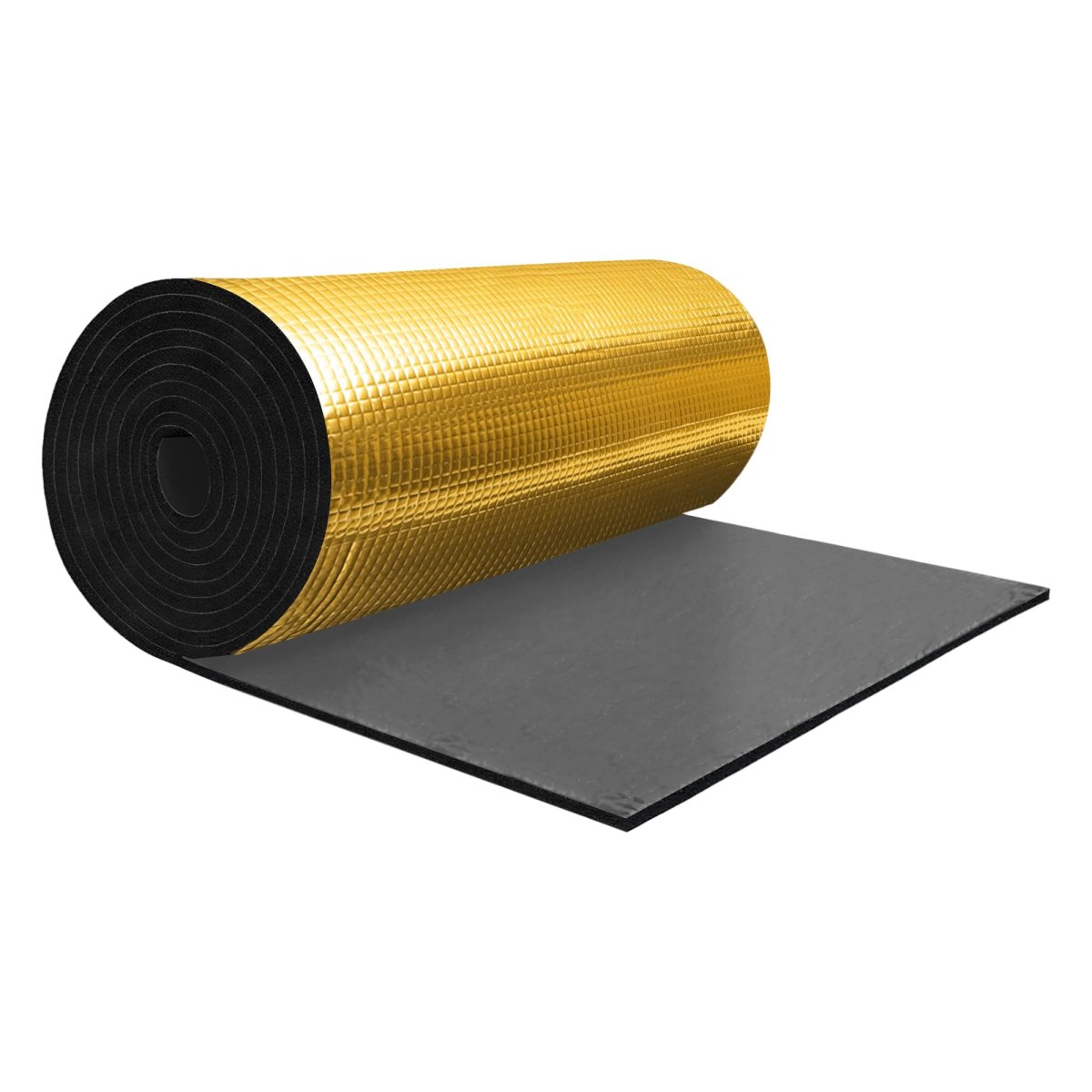 276mil 7mm 16 14sqft Sound Deadener Mat Aluminum Foil Heat Shield Material Self Adhesive For Hood Boat Engine Cover 118 11 X19