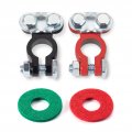 Czc Auto Battery Terminals Color Coded Set Top Post Connectors Clamps With Matching Anti Corrosion Felt Fiber Washers For Car 