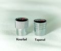 West Coast Corvette C7 Crossed Flags Logo Aluminum Valve Stem Caps Knurled