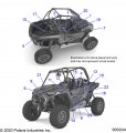 Polaris Rzr Decal-door Upr Top Lh Genuine Oem Part Qty 1