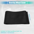 Uxcell Car Hand Sewn Steering Wheel Cover Stitch Fit 15 4-16 Inch Black