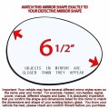 Passenger Side Mirror Glass Assembly With Plastic Backing Plate Heated Compatible 2007-2015 Mini Cooper 2011-2015 Countryman