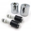 Hongk- Bar End Handlebar Slider Rubber Compatible With Yamaha R1 1998-2012 R6 2006-up Fjr1300 Chrome B078h728xc