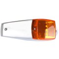 Amber Lens Truck Cab Marker Light 17 Diodes Waterproof Side Clearance Lights Universal Mount For Trailers Trucks Rvs And Vans 