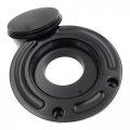 Xkh- Motorcycle Black Keyless Gas Cap Twist Off Fuel Tank Compatible With Honda Cbr 600 F2 F3 F4 F4i 600rr 900rr 929rr 954rr
