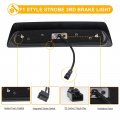 R F Auto F1 Style Strobe Led Third Brake Light Replacement For Tundra 2007-2021 Pickup Trucks White Roof Cargo High Mount Stop