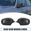 X Autohaux 1 Pair Car Exterior Rear View Mirror Housing Door Wing Covering Cap For Bmw 323i 328i 335d 335i Carbon Fiber Pattern