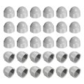 Nut Protection Cap 30pcs M16x23x27mm Plastic Hexagonal Screw Dome Acorn Hex Head Bolt Covers Waterproof Decorative Caps Grey 