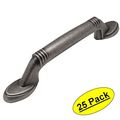 Cosmas 4183wn Weathered Nickel Cabinet Hardware Handle Pull 3 Hole Centers 25 Pack 