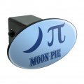 Nerdy Moon Pi Moonpie Oval Tow Trailer Hitch Cover Plug Insert