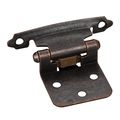 10 Pair- Brushed Copper- Flush Cabinet Door Hinges 