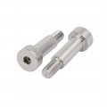 Uxcell 304 Stainless Steel Hex Socket Shoulder Bolt 10mm Dia 25mm Length M8 Thread 5pcs