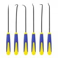 Ldexin 6pcs Precision Hook And Pick Set For Hose Gasket Oil Seal Removing 9 5 Overall Length Blue 