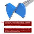 Uxcell Forstner Drill Bits 40mm Tungsten Carbide Wood Hole Saw Auger Opener Woodworking Hinge Drilling Boring Bit Cutter Blue